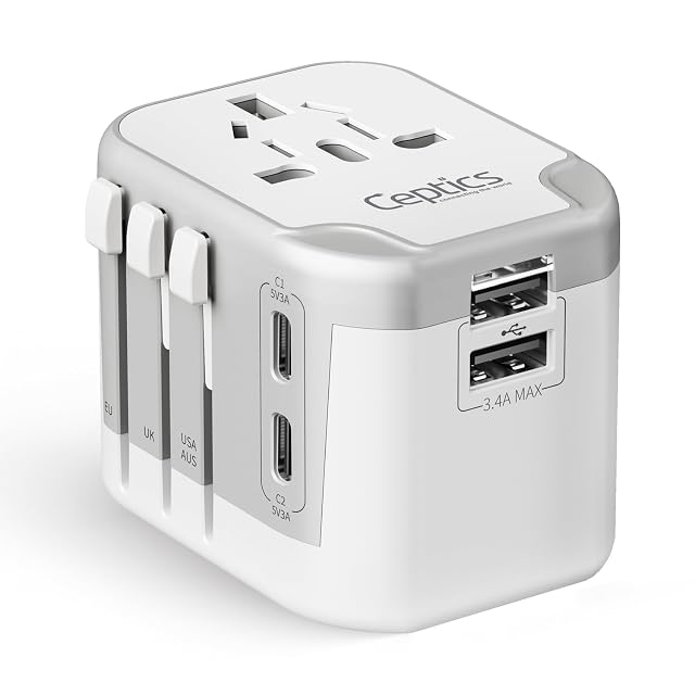 Ceptics 5-in-1 internationaler Reiseadapter
